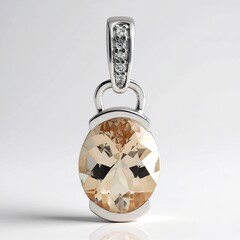 Ciondolo in argento con MORGANITE MARROPINO