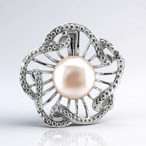 Ciondolo in argento con Perla di Acqua Dolce (TPC)