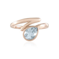 Bague en or et Aigue-marine du Brésil (KM by Juwelo)