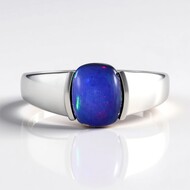 Bague en argent et Opale Mezezo