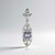 Ciondolo in argento con Zaffiro Ceylon Blu (non riscaldato)