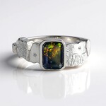 Anello in argento con Opale Mezezo (SAELOCANA)