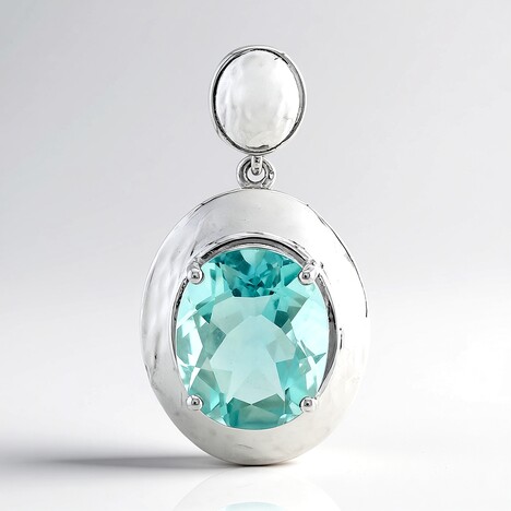 Ciondolo in argento con Fluorite Braldu (Pallanova)