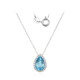 Swiss Blue Topaz Silver Necklace