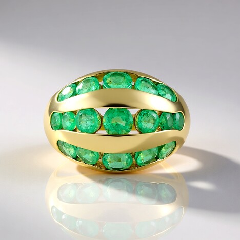 Anello in oro con Smeraldo Russo (de Melo Gold)