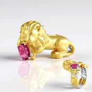 Bague en argent et Topaze rose (Gems en Vogue)