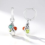 Boucles d'oreilles en argent et Péridot
