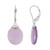 Pendientes en plata con Calcedonia lavanda (MONOSONO COLLECTION)