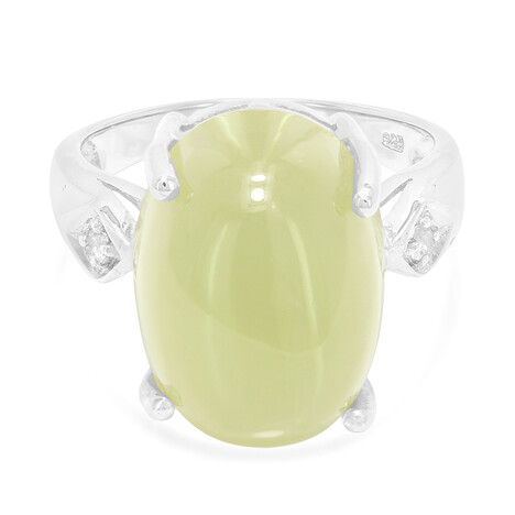 Zilveren ring met een Capillitas aragoniet