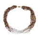 Collana in argento con Zircone Cognac (Riya)