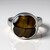 Anello in argento con Legno Fossile
