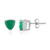 Orecchini in argento con Onice Verde
