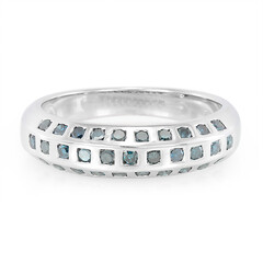 Anello in argento con Diamante Blu Royal