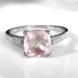 Anello in argento con Quarzo Rosa