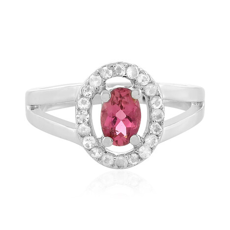 Anillo en plata con Turmalina rosa