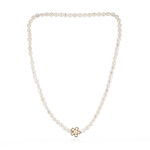 Collana in argento con Perla d'Acqua Dolce Bianca (TPC)