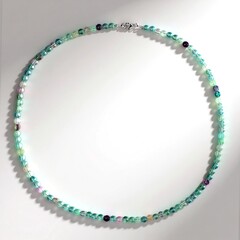 Collana in argento con Fluorite