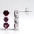 Orecchini in argento con Rodolite
