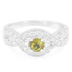 Cuprian Tourmaline Silver Ring