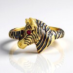 Anello in argento con Rubino della Birmania (Gems en Vogue)
