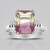 Bague en argent et Fluorite multicolore (Pallanova)