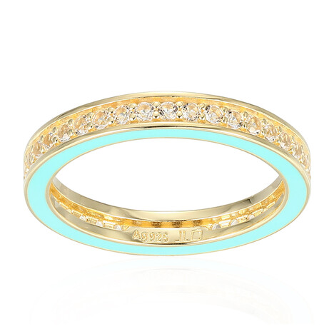 White Topaz Silver Ring (Adela Silber)