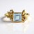 Anello in argento con Topazio Blu Cielo