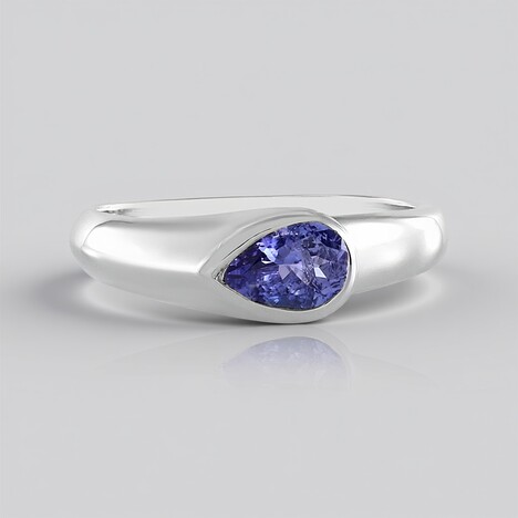 Anello in argento con Tanzanite (Adela Silber)