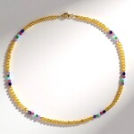 Collana in argento con Citrino (Riya)