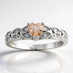 Anello in argento con Morganite