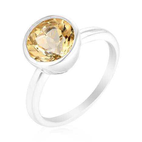 Goldener Labradorit-Silberring