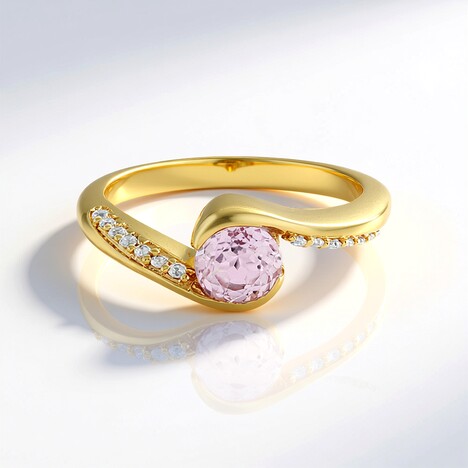 Anello in argento con Kunzite