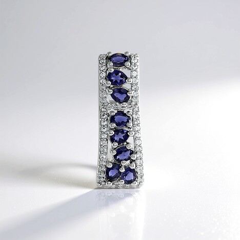 Ciondolo in argento con Iolite