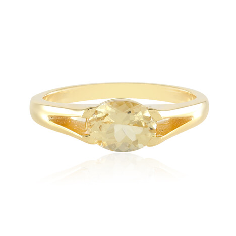 Gelber Beryll-Silberring