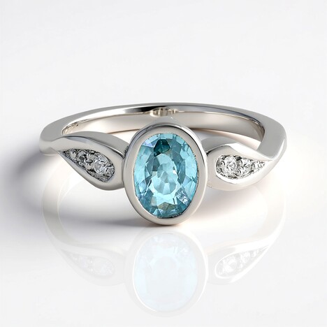 Bague en argent et Zircon de Ratanakiri