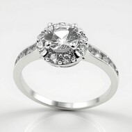 Anillo en plata con Danburita