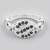 Bague en argent et Spinelle noir