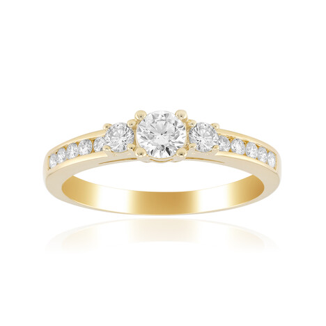 Gouden ring met een Diamant SI1 (G) (Annette)