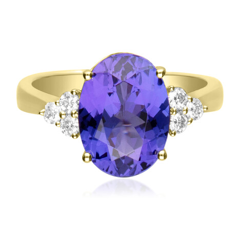 AAA-Tansanit-Goldring (CIRARI)