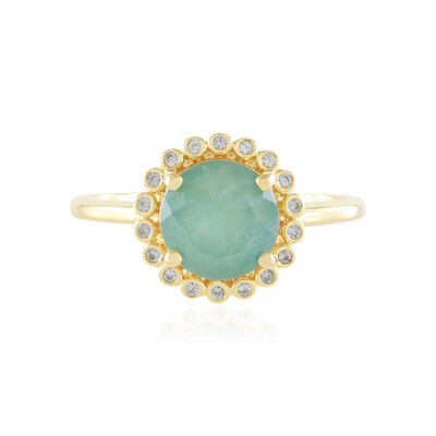 Zilveren ring met een Grandidieriet