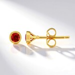 Orecchini in argento con Zaffiro Tramonto