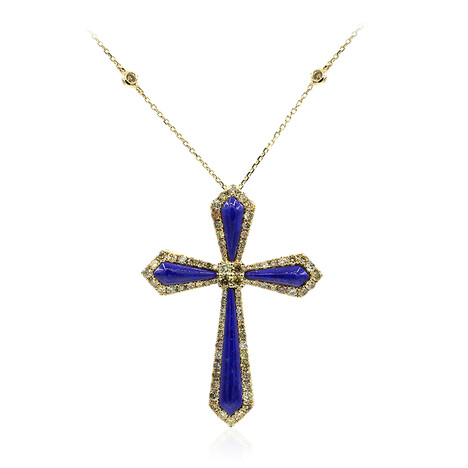 14K Lapis Lazuli Gold Necklace (CIRARI)
