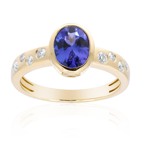 AAA-Tansanit-Goldring (CIRARI)