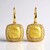 Orecchini in argento con Ambra Baltica Limone (dagen)