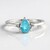 Anello in argento con Apatite Blu