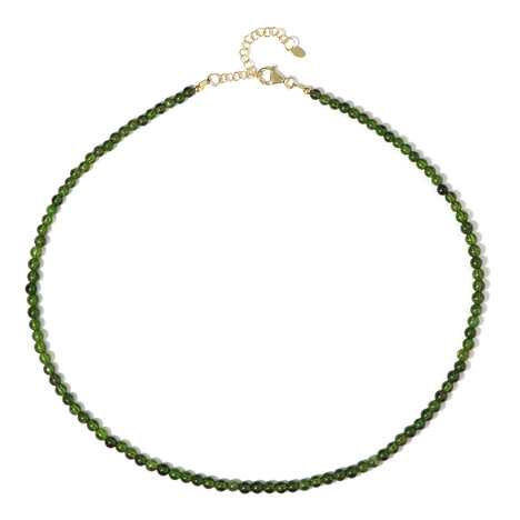 Russischer Diopsid-Silberhalskette