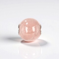 Ciondolo in argento con Quarzo Rosa (MONOSONO COLLECTION)