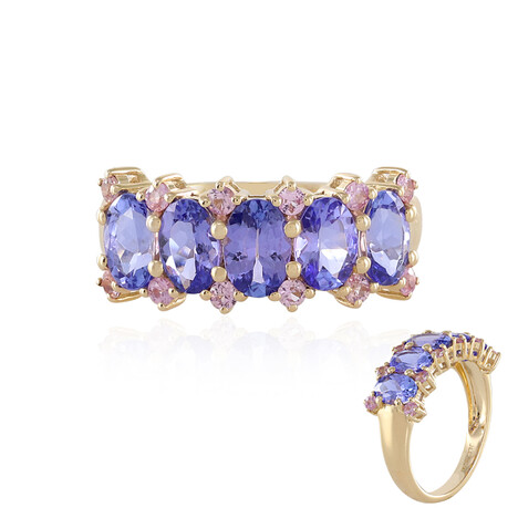 Anillo en oro con Tanzanita