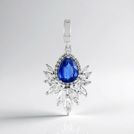 Ciondolo in argento con Cianite del Nepal