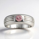 Anello in argento con Tormalina Rosa Brasiliana (Pallanova)